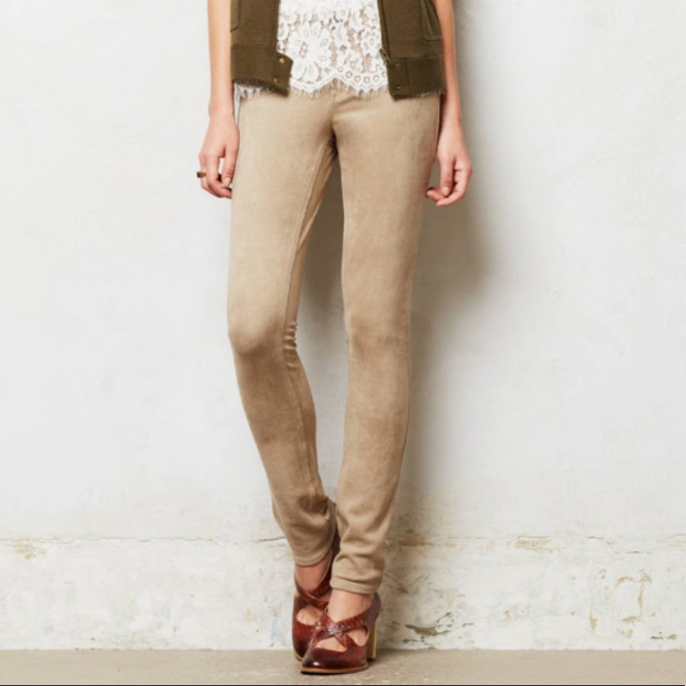 ANTHROPOLOGIE LEVEL 99 khakis skinny jeans tan